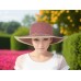 Straw Big Rim Hat w/ Bow - Pink - HT-M15PK